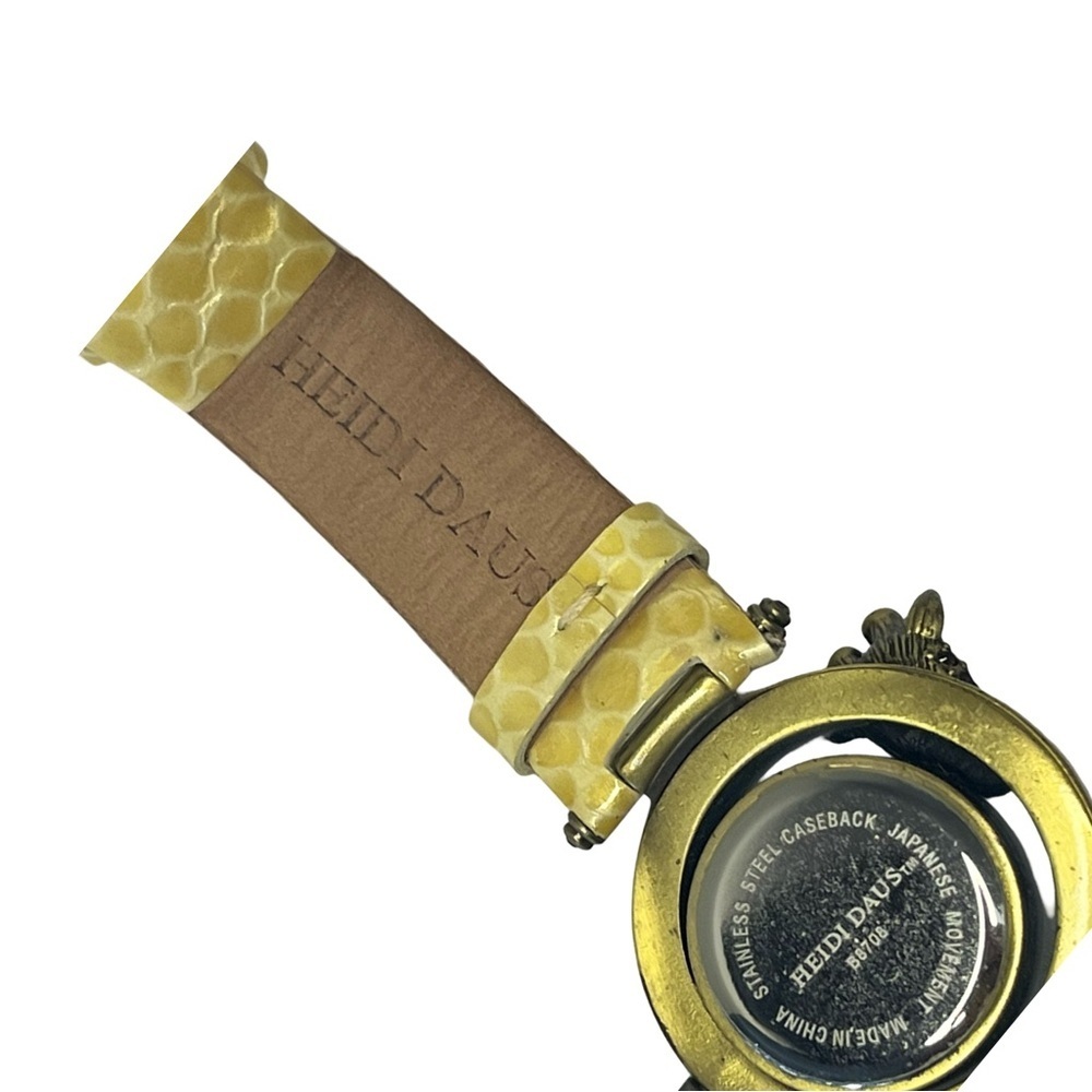 Heidi Daus “Spotted Beauty” Giraffe Watch with Leather Strap - Picture 9 of 9